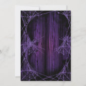 Halloween Spooky Pumpkin head Uitnodiging (Achterkant)