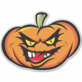 Halloween Spooky Pumpkin Sticker (Voorkant)