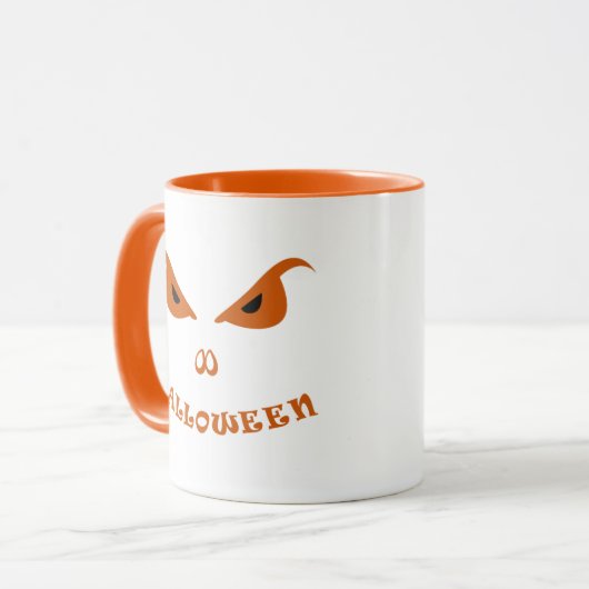 Halloween spooky scary mok (Voorkant links)