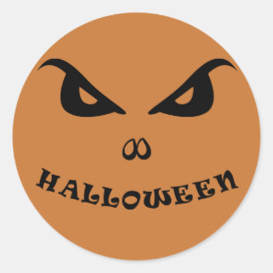 Halloween spooky scary ronde sticker