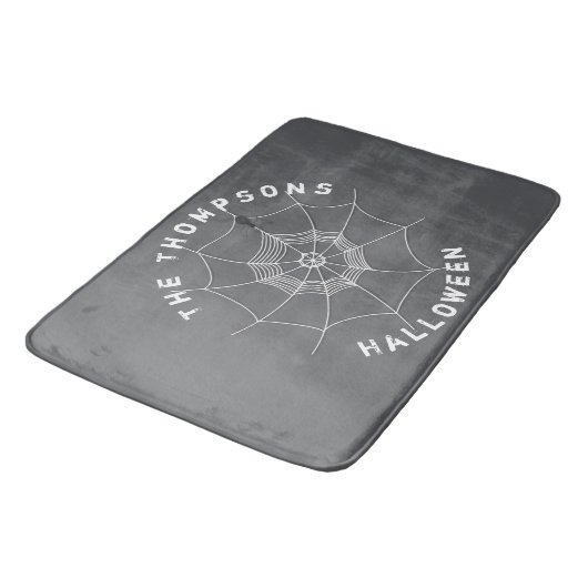 Halloween Spooky Scary Spider Web Custom Badmat (Gekanteld)