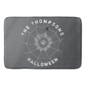 Halloween Spooky Scary Spider Web Custom Badmat (Voorkant)