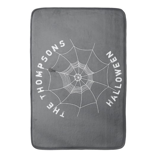 Halloween Spooky Scary Spider Web Custom Badmat (Voorkant Verticaal)