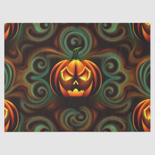 Halloween Spooky Scene Fantasy Tissue Pap Tissuepapier (Voorkant)