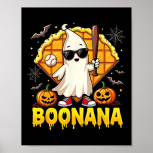 Halloween Spooky Season Boonana Schattigee Ghost N Poster