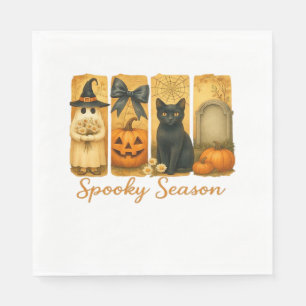  Halloween Spooky Season, leuke spookbloem Servet