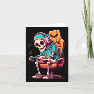 Halloween Spooky Seizoen Gaming Skeleton Scary Gam Kaart