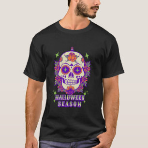 Halloween Spooky Seizoen Mexicaanse Sugar Skull Hi T-shirt