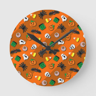 Halloween Spooky Snoepjes Party Ronde Klok