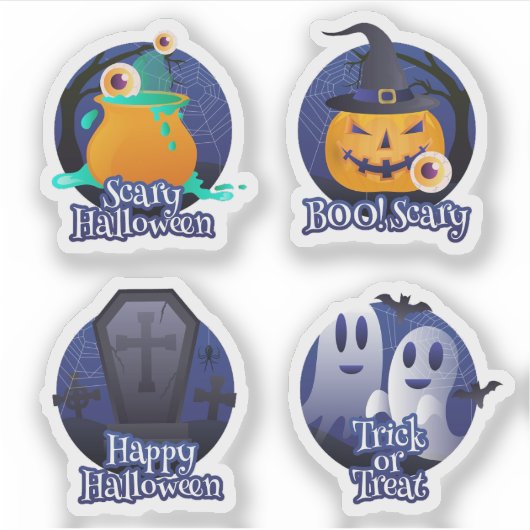 Halloween spooky sticker collection (Voorkant)