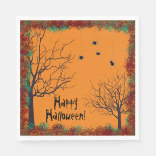 Halloween Spooky Tree Spiers  Happy Halloween Servet