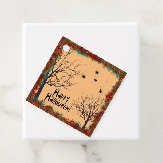 Halloween Spooky Treeit Spiers Hanging Personalize Bedankjes Labels (In situ)