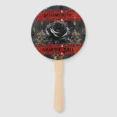 Halloween spooky vampierfeest handwaaier (Voorkant)