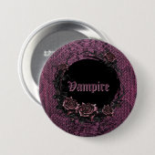 Halloween spooky vampierfeest ronde button 7,6 cm (Voorkant /achterkant)