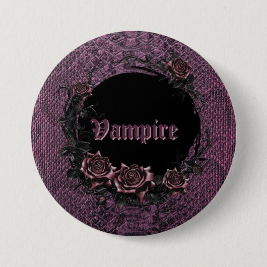 Halloween spooky vampierfeest ronde button 7,6 cm (Voorkant)