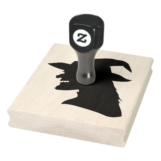 Halloween Spooky Witch 4 x 5 inch Rubber Stempel (Stempel)