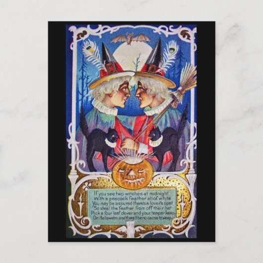Halloween Spooky Witches Briefkaart (Voorkant)