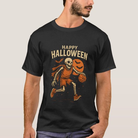 Halloween Sport T-Shirt – Spooky Atletische Stijl (Voorkant)