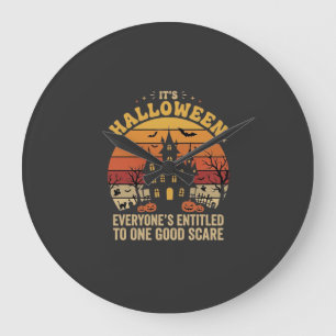 Halloween Spukhuis Een Goede Schrik Ontwerp_1 Grote Klok