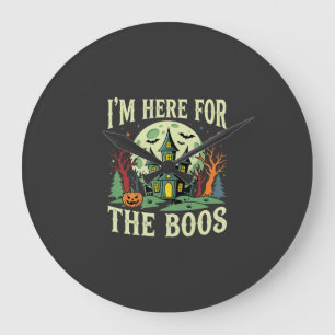 Halloween Spukhuis en Pompoen Boos Grote Klok