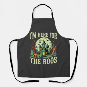 Halloween Spukhuis en Pompoen Boos Schort