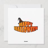 Halloween Spukhuis Feestdagenkaart (Achterkant)