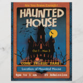 Halloween Spukhuis Flyer (Achterkant)