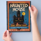 Halloween Spukhuis Flyer (Hand)