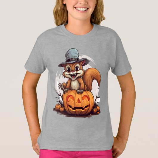 Halloween Squirrel T-shirt (Voorkant)