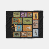 Halloween Stal Stamps Italian Brainrot Zombie Fleece Deken (Voorkant (Horizontaal))