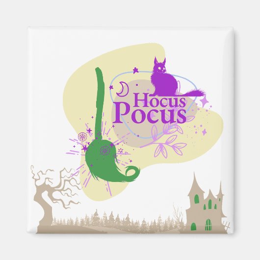 Halloween Stamp Collectie "Hocus Pocus" Magneet (Voorkant)