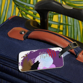 Halloween Stamp Collectie "Howling Night" Bagagelabel