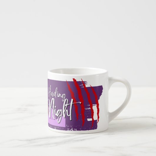 Halloween Stamp Collectie "Howling Night" Espresso Kop (Rechts)