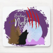 Halloween Stamp Collectie "Howling Night" Muismat (Voorkant)
