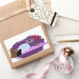 Halloween Stamp Collectie "Howling Night" Rechthoekige Sticker