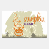 Halloween Stamp Collectie "Pumpkinhead" Rechthoekige Sticker (Voorkant)