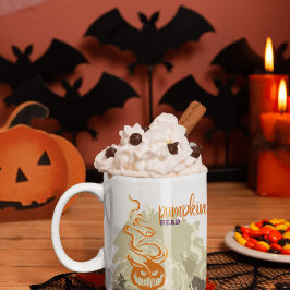 Halloween Stamp Collectie "Pumpkinhead" Tweekleurige Koffiemok