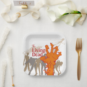 Halloween Stamp Collectie "The Living Dead" Papieren Bordje