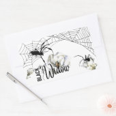 Halloween Stamp Collection "Black Widow" Rechthoekige Sticker (Envelop)