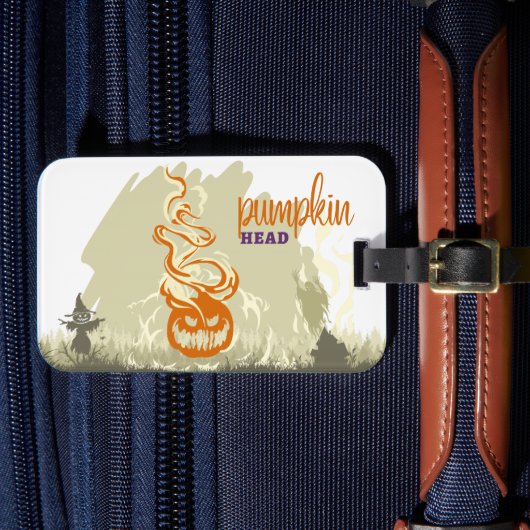 Halloween Stamp Collection "Pumpkinhead" Bagagelabel (Voorkant Insitu 4)