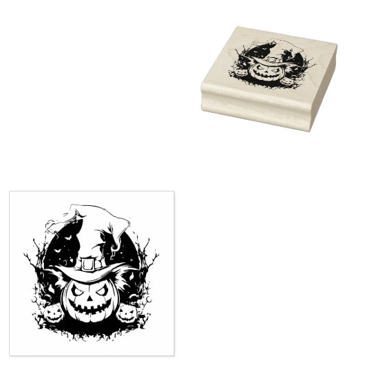 Halloween Stamp Rubberstempel (Gestempeld)