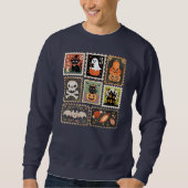 Halloween Stamp Sweatshirts, Spooky Seizoen Trui (Voorkant)