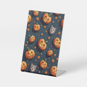 Halloween stand reclamebord met voetstuk