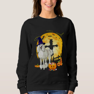Halloween Standaard Poodle Pompoen Heks Trui