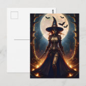 Halloween Steampunk Forest Witch Briefkaart (Voorkant / Achterkant)