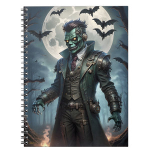 Halloween Steampunk Frankenstein-monster Notitieboek