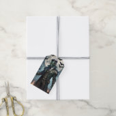 Halloween Steampunk Frankenstein's Monster Cadeaulabel (Met Touw)