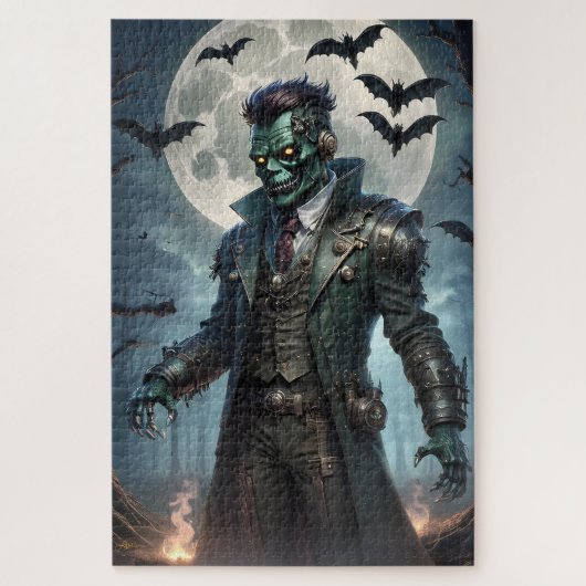 Halloween Steampunk Frankenstein's Monster Legpuzzel (Verticaal)