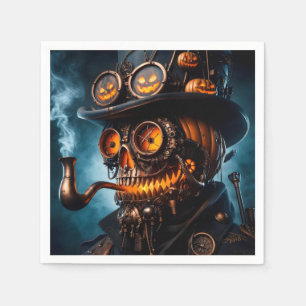 Halloween Steampunk Gotische Jack-O-Lantern Servet