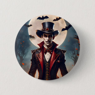 Halloween Steampunk Gotische Zombie Vampier Ronde Button 5,7 Cm